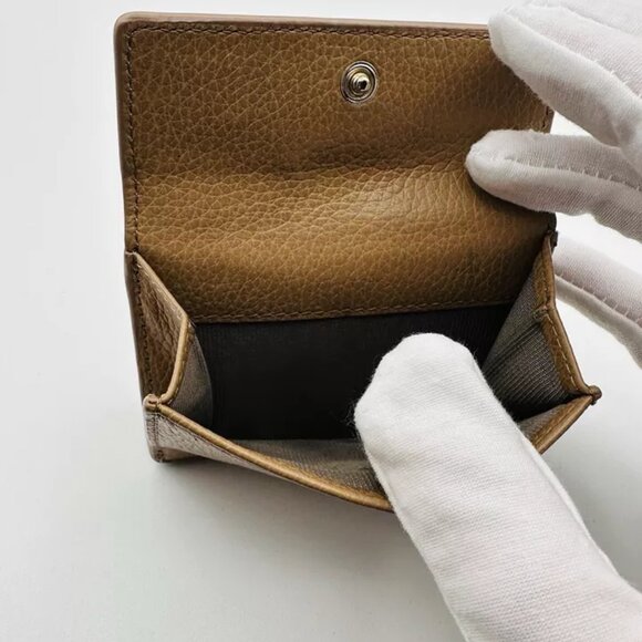 Furla Bi Fold Wallet Men Tan Authentic Leather - Picture 3 of 7